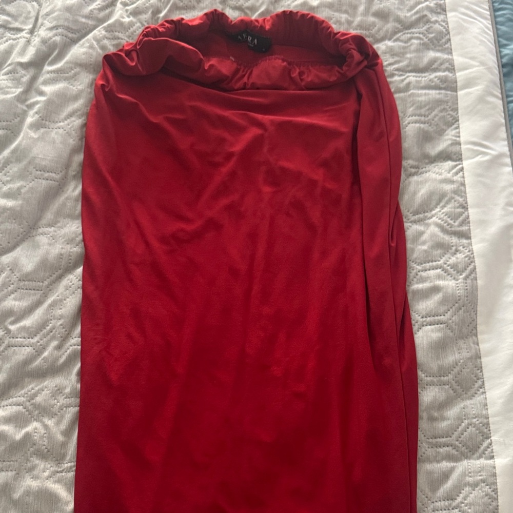 AKIRA Vibrant Red Pencil Skirt